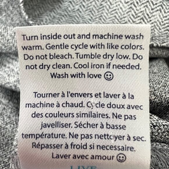 Stone Rose Mens Hi Tech Gray Herringbone Button Up Shirt Long Sleeves size M - Picture 11 of 12